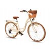 Retro Kolo 28" Goetze MOOD 7 Převodový Krémovo-hnědý +košík