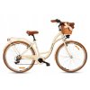Retro Kolo 28" Goetze MOOD 7 Převodový Krémovo-hnědý +košík