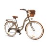 Retro Kolo GOETZE HLINIKOVÝ 28" 7 převodový Caffe latte+ košík