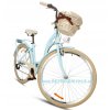 Retro Kolo GOETZE HLINIKOVÝ 28" 7 Převodový Nebeský+košík