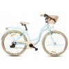 Retro Kolo GOETZE HLINIKOVÝ 28" 7 Převodový Nebeský+košík