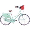 Retro Městské Kolo HELLO BIKE AMSTERDAM 28" 3 převodový pistáciový+košík