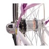 Dámské Retro Kolo CITY 28" 3 Převodový bílo/fialový Doplňky + Košík Grátis