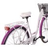 Dámské Retro Kolo CITY 28" 3 Převodový bílo/fialový Doplňky + Košík Grátis
