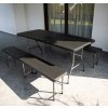 pol pl Skládací zahradní stůl 180cm 2 lavice černá 15910 13