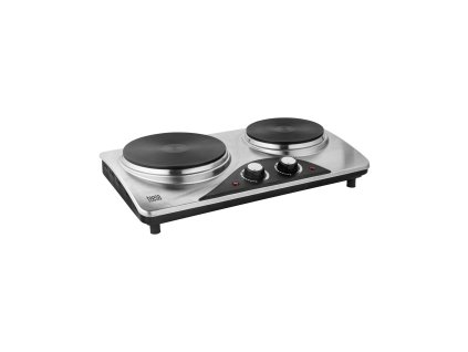 Elektrický varič dvojplatničkový 2500 W, strieborný TEESA