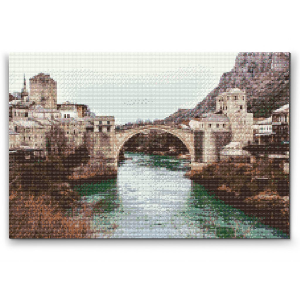 Gyémántszemes kirakó – Mostari híd
