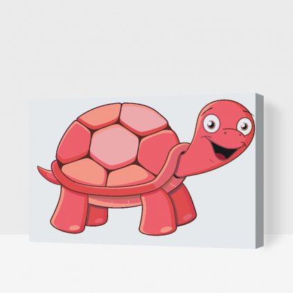 Festés számok szerint – Boldog teknős