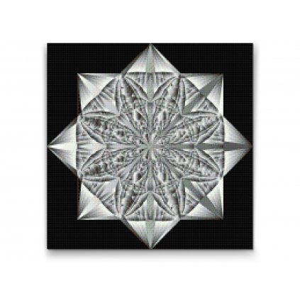 Gyémántszemes festmény – Mandala csillag