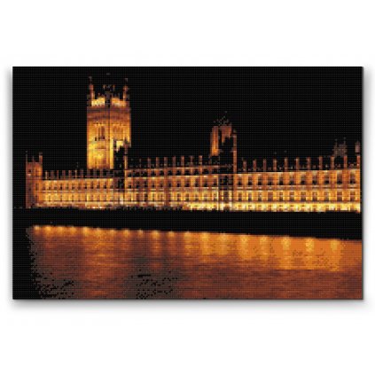 Gyémántszemes festmény – Westminster-palota