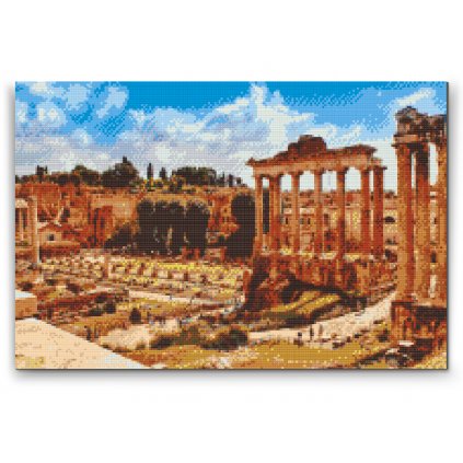 Gyémántszemes festmény – Forum Romanum, Róma