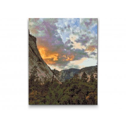 Gyémántszemes festmény – Yosemite Nemzeti Park