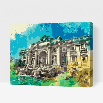 Festés számok szerint – Trevi-kút 2