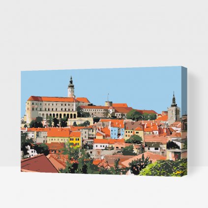 Festés számok szerint – Mikulov vára