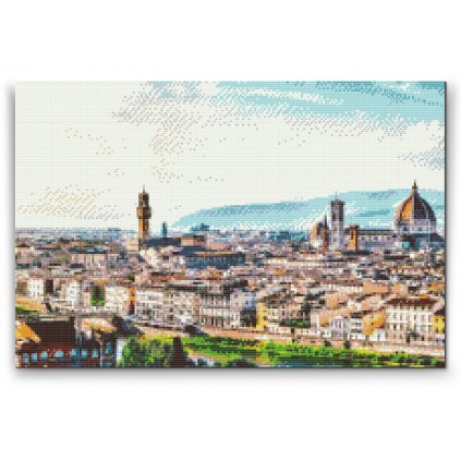 Gyémántszemes festmény – Firenze, Olaszország