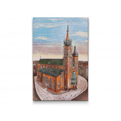 Gyémántszemes festmény – Krakkói katedrális