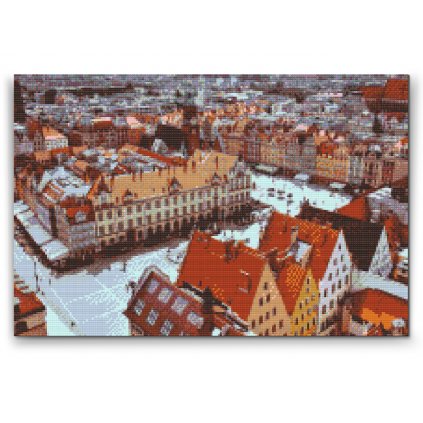 Gyémántszemes festmény – Wrocław, Lengyelország