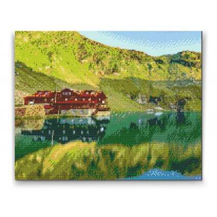 Gyémántszemes festmény – Bilea-tó, Románia 2