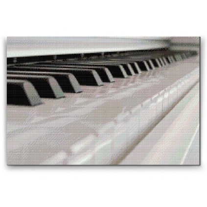 Gyémántszemes festmény – Zongora