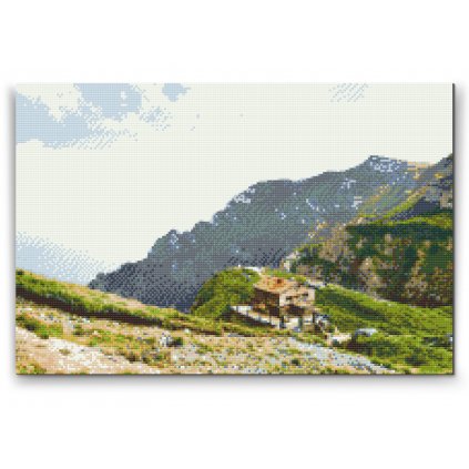 Gyémántszemes festmény – Bucsecs-hegység, Románia