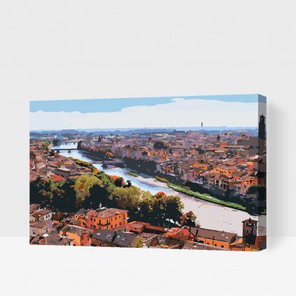 Festés számok szerint – Városkép Verona 2