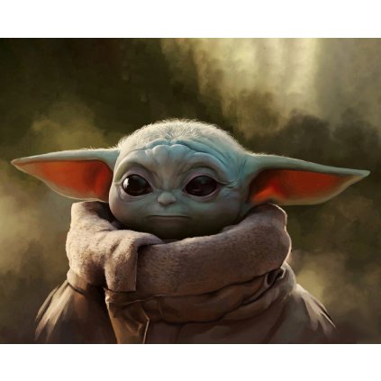 Gyémántszemes festmény – Bébi Yoda