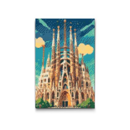 M2_Gyémántszemes_kirakó_-_Sagrada_Familia_közelről