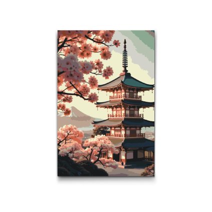M2_Festés_számok_szerint_-_Pagoda_sakurával