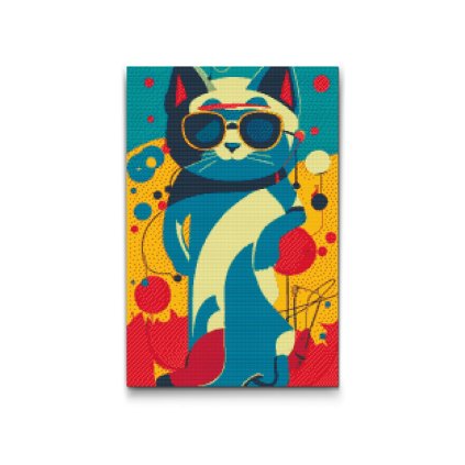 Gyemantszemes_kirako_Pop_art_macska_M2