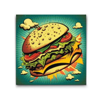 Gyemantszemes_kirako_Pop_art_-_Burger_M2