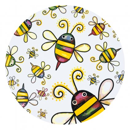 Festés számok szerint - Cuki méhecskék