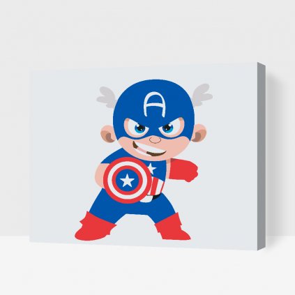 Festés számok szerint - Avengers, Captain America