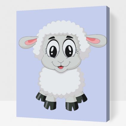 Festés számok szerint – Cuki bárány