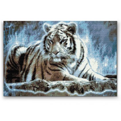 Gyémántszemes festmény – Bengáli tigris