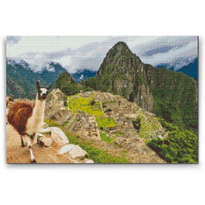 Gyémántszemes festmény – Machu Picchu