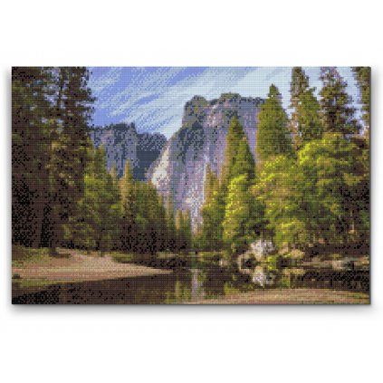 Gyémántszemes festmény – Yosemite 2