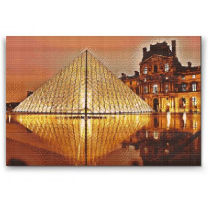 Gyémántszemes festmény – Louvre múzeum