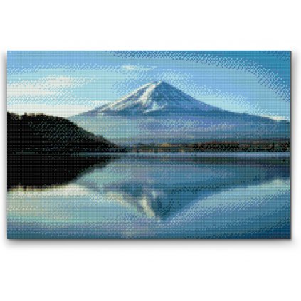 Gyémántszemes festmény – Fuji-hegy