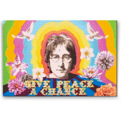 Gyémántszemes festmény – John Lennon