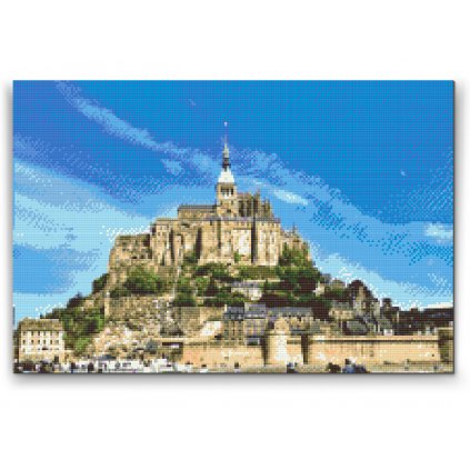Gyémántszemes festmény – Mont St. Michel