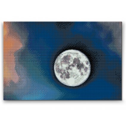 Gyémántszemes festmény – Hold