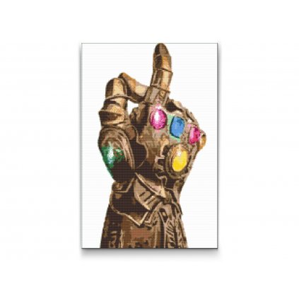 Gyémántszemes festmény – Thanos kesztyű