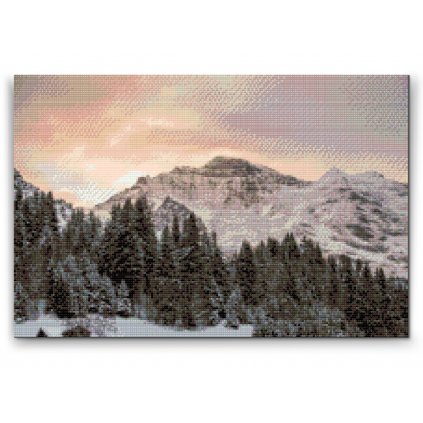 Gyémántszemes festmény – Jungfrau, Berni Alpok