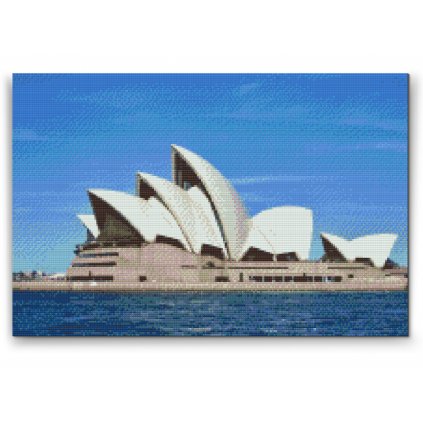 Gyémántszemes festmény – Sydney-i Operaház