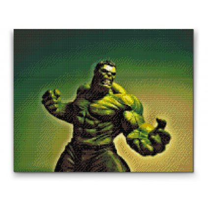 Gyémántszemes festmény – Hulk