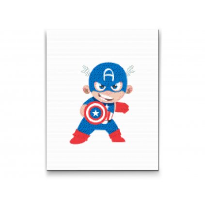 Gyémántszemes festmény – Avengers, Amerika kapitánya