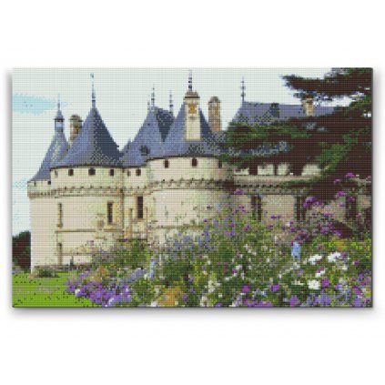 Gyémántszemes festmény – Loire-völgyi kastély