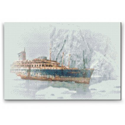 Gyémántszemes festmény – Hajótörés