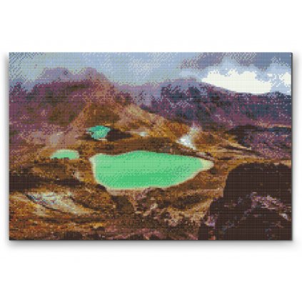 Gyémántszemes festmény – Tongariro Nemzeti Park