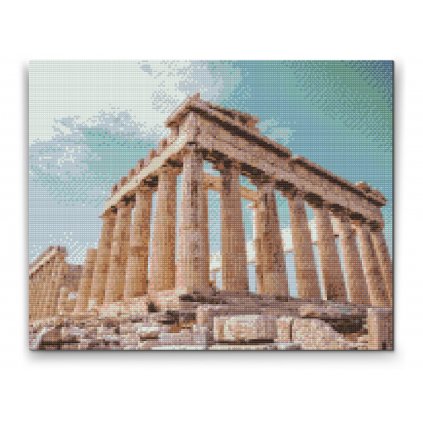 Gyémántszemes festmény – Athéni Akropolisz